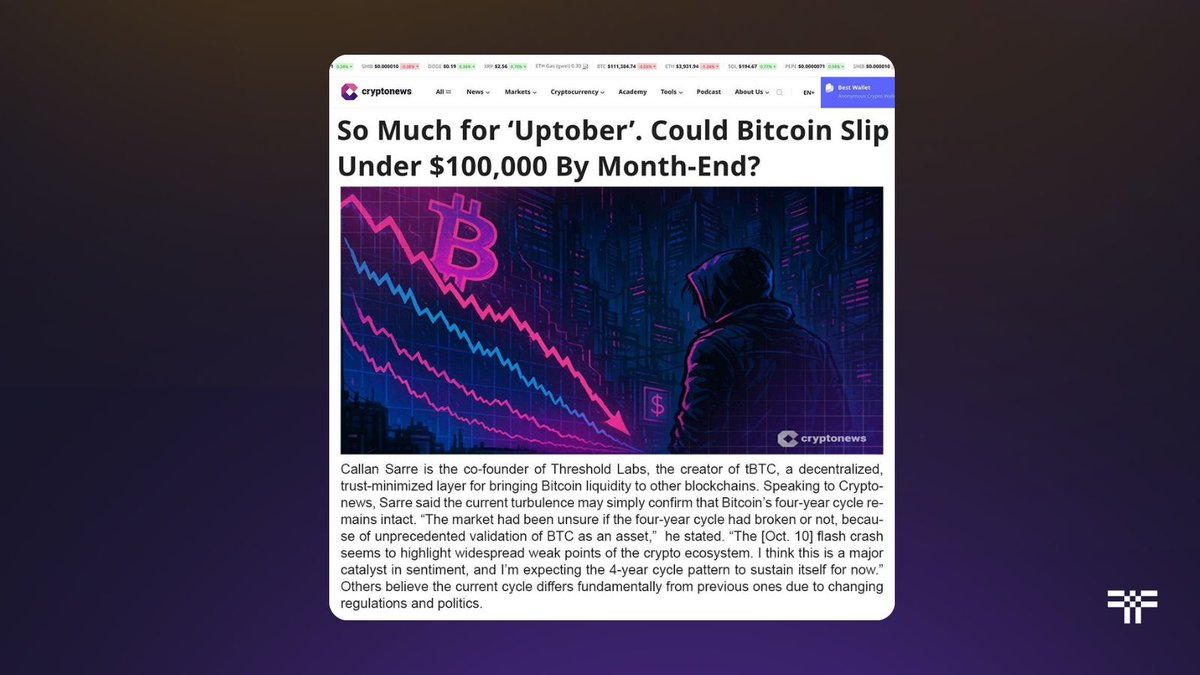 Callan Sarre on CryptoNews | Threshold Network